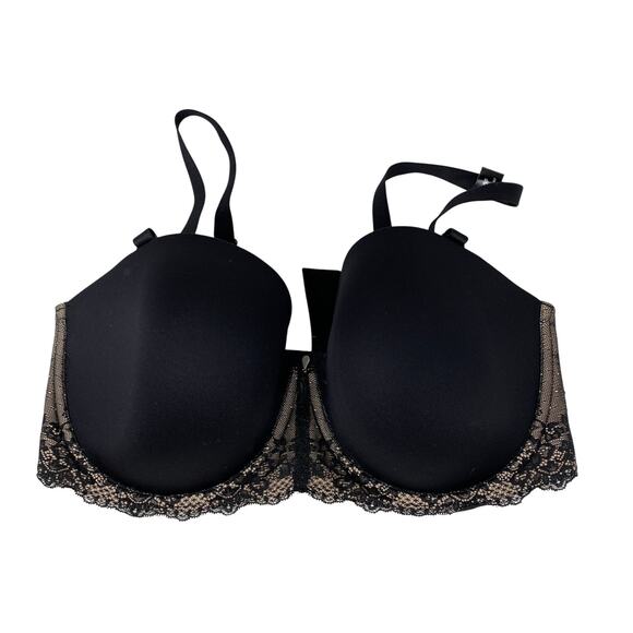 Torrid Multi-Way Bra Womens Size 40F Black Tan With Lace NEW - Picture 1 of 5